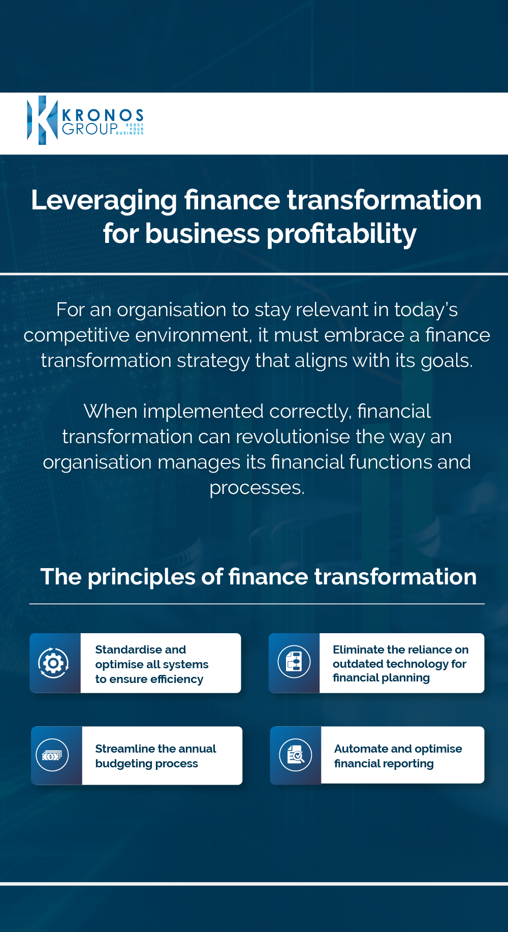 Leveraging finance transformation for business profitability